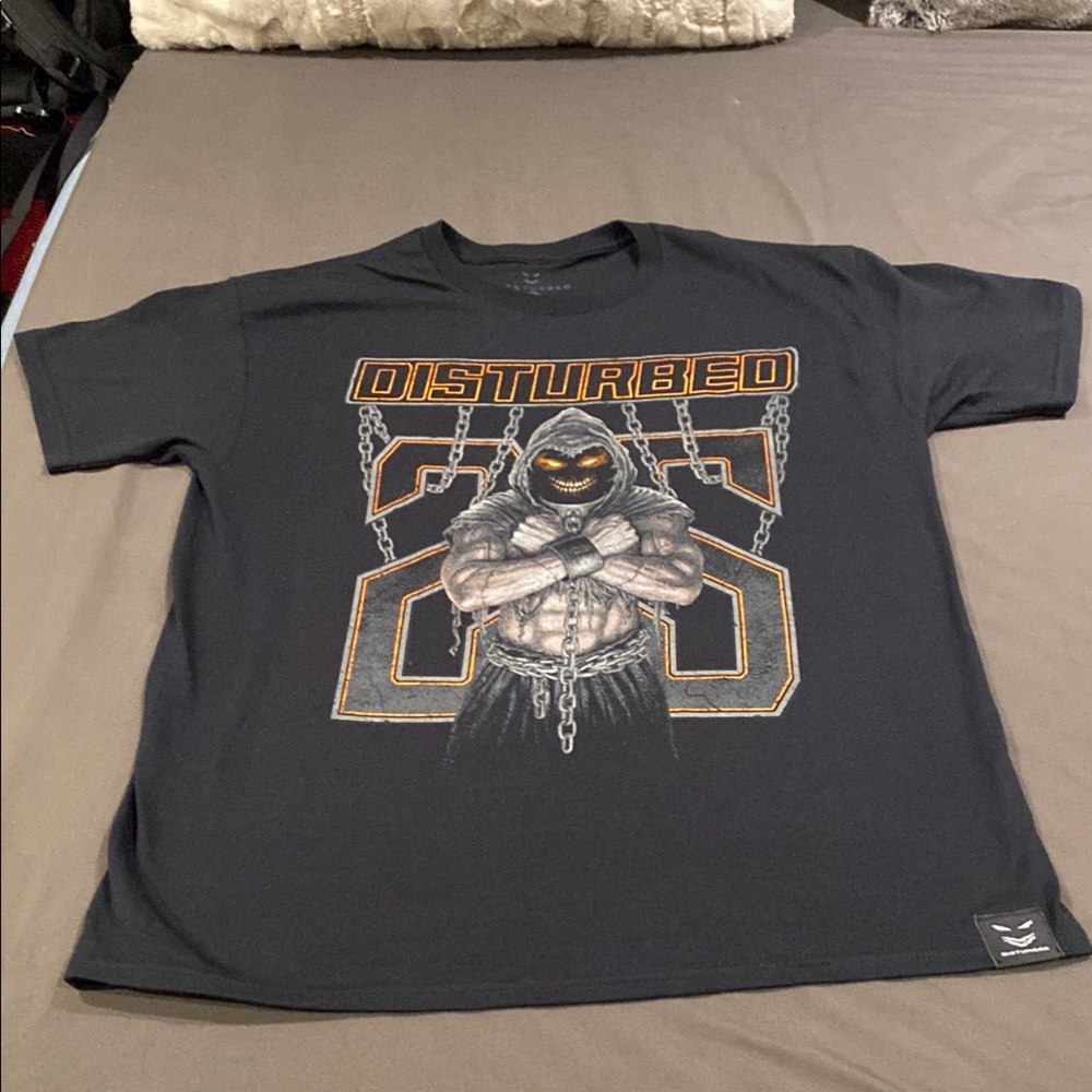 Disturbed Graphic Black T-Shirt